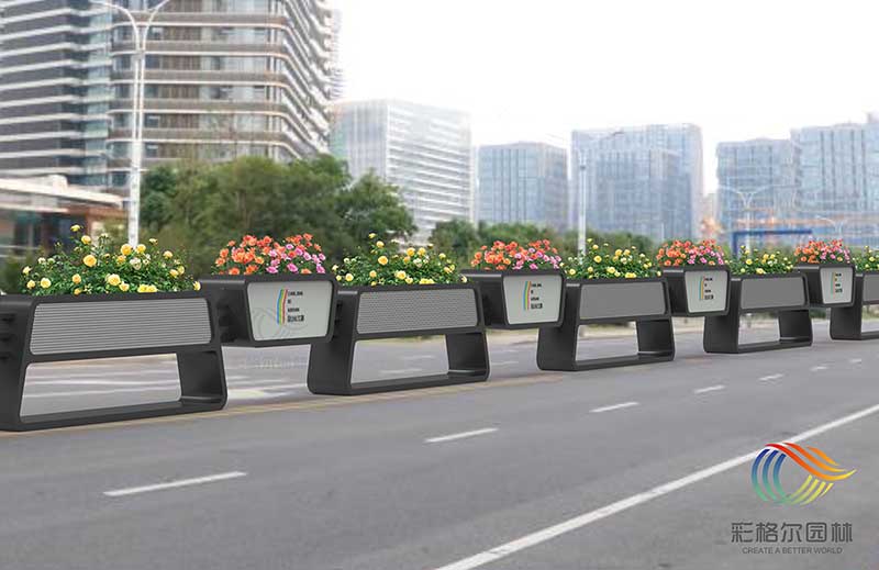 江蘇昆山-道路中央護(hù)欄花箱隔離