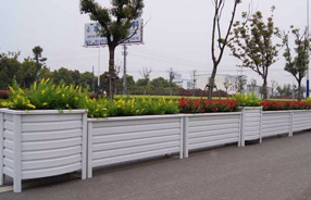 福建福州，5000米，木紋鋁合金長條花箱